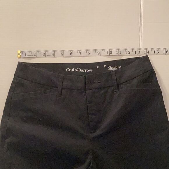 CROFT & BARROW Women’s Classic Fit Capri, blk 4 - Picture 4 of 10